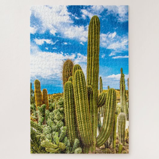 Cactus Desert Garden Floral Pflanze Botanisch Puzzle (Vertikal)