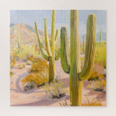 Cactus Desert Jigsaw Puzzle – Southwestern Puzzle (Vertikal)