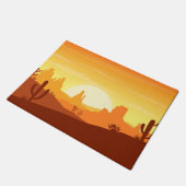 Cactus Desert Landscape Fußmatte (Schrägansicht)
