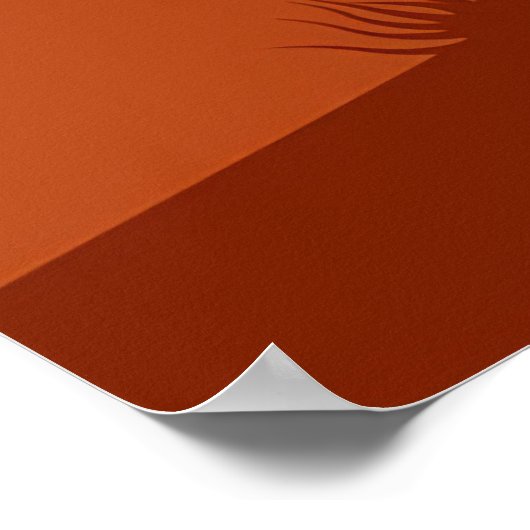 Cactus Desert Landscape Poster (Ecke)