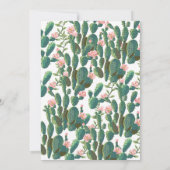 Cactus Desert Liebe Save the Date Karte (Rückseite)