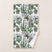 Cactus Desert Pattern Badhandtuch Set (Handtuch)
