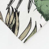 Cactus Desert Pattern Fleecedecke (Ecke)