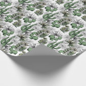 Cactus Desert Pattern Geschenkpapier (Ecke)