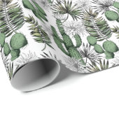 Cactus Desert Pattern Geschenkpapier (Rolleneckpunkt)