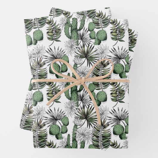 Cactus Desert Pattern Geschenkpapier Set (Beispiel)