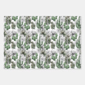 Cactus Desert Pattern Geschenkpapier Set (Vorderseite)