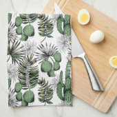 Cactus Desert Pattern Geschirrtuch (Viertel Falte)