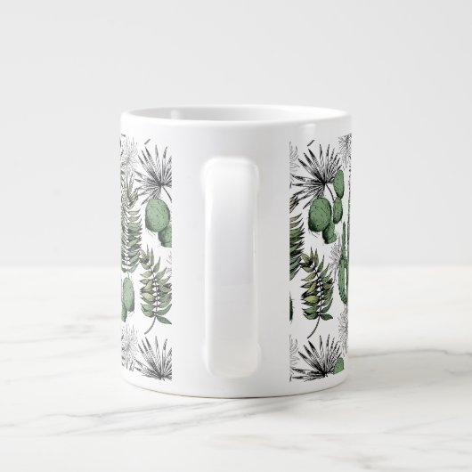 Cactus Desert Pattern Jumbo-Tasse (Rückseite)