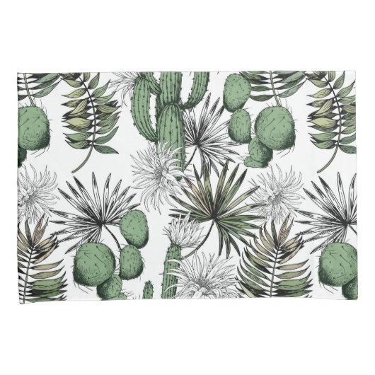 Cactus Desert Pattern Kissenbezug (Vorderseite-Rechts)