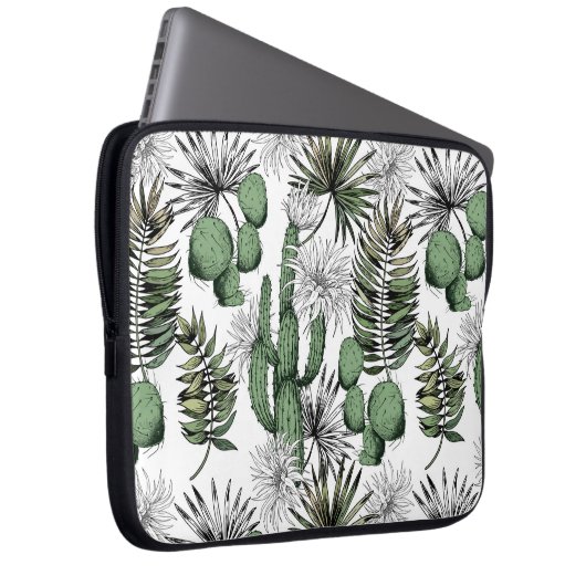 Cactus Desert Pattern Laptopschutzhülle (Vorne Rechts)