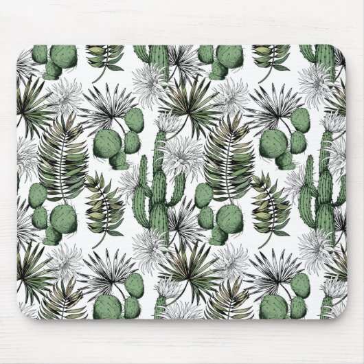 Cactus Desert Pattern Mousepad (Vorne)