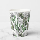Cactus Desert Pattern Pappbecher (Links)