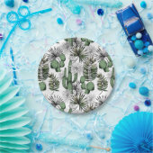 Cactus Desert Pattern Pappteller (Party)