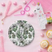 Cactus Desert Pattern Pappteller (Party)