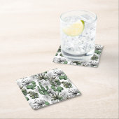 Cactus Desert Pattern Rechteckiger Pappuntersetzer (Vor Ort)