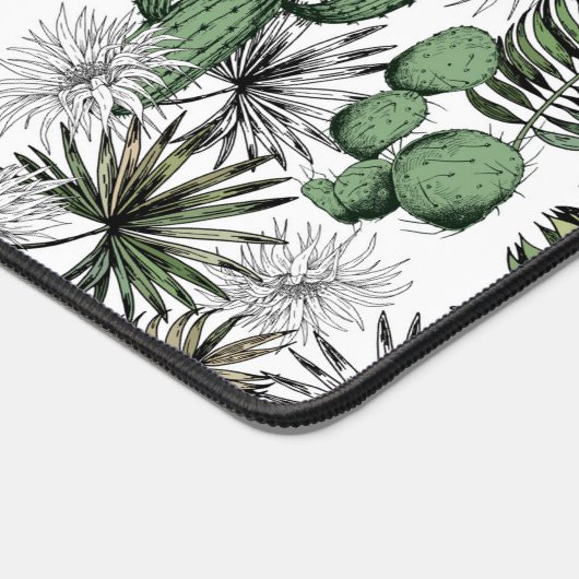 Cactus Desert Pattern Schreibtischunterlage (Ecke)