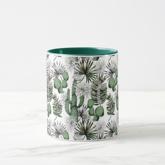 Cactus Desert Pattern Tasse (Zentrum)