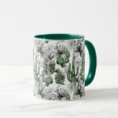 Cactus Desert Pattern Tasse (VorderseiteRechts)