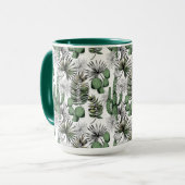 Cactus Desert Pattern Tasse (Vorderseite Links)