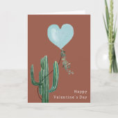 Cactus Desert Pun Terracotta Karte (Vorderseite)