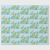 Cactus Desert Southwest Cacti Weihnachten Geschenkpapier (Flach)