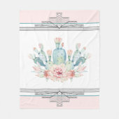 Cactus Desert Southwestern Fleecedecke (Vorderseite)