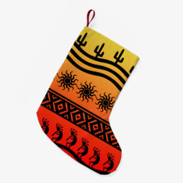 Cactus Desert Sunset Kokopelli Südwestweihnachtsfe Kleiner Weihnachtsstrumpf