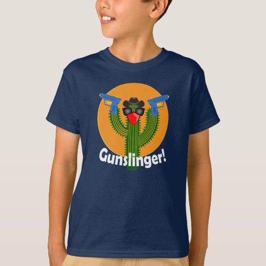 Cactus-Design für Revolverhelden - Kinder Basic T- T-Shirt (Vorderseite)