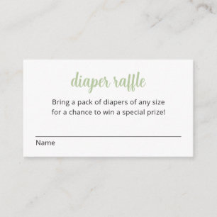 Cactus Diaper Raffle Card, Fiesta Baby Shower Begleitkarte