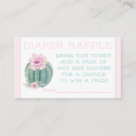 Cactus Diaper Raffle Tickets