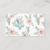 Cactus Diaper Raffle Tickets (Rückseite)