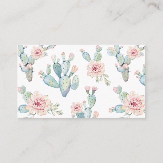 Cactus Diaper Raffle Tickets (Rückseite)