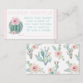 Cactus Diaper Raffle Tickets (Vorne/Hinten)