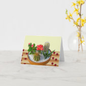 Cactus Dish Garden Note Card Karte (Gelbe Blume)