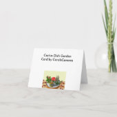 Cactus Dish Garden Note Card Karte (Rückseite)