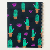 Cactus Doodle Pattern Monogrammatik Planer (Rückseite)