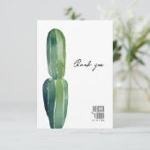 Cactus Dream ・ Modern Wüstenchic ・ Botanical Boho Dankeskarte (Stehend Vorderseite)