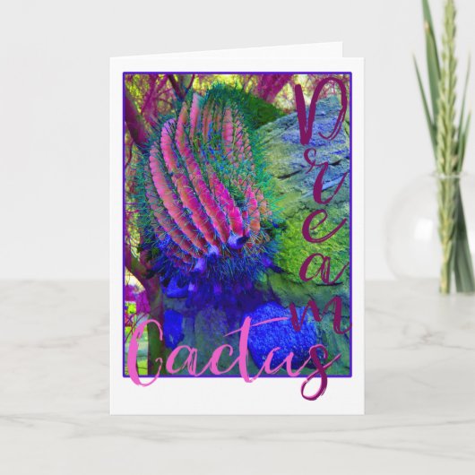 Cactus Dreams blank notecard Karte (Vorderseite)