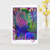 Cactus Dreams blank notecard Karte (Gelbe Blume)