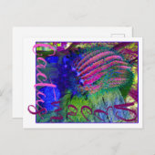 Cactus Dreams neon cactus Southwest Postcard Postkarte (Vorne/Hinten)