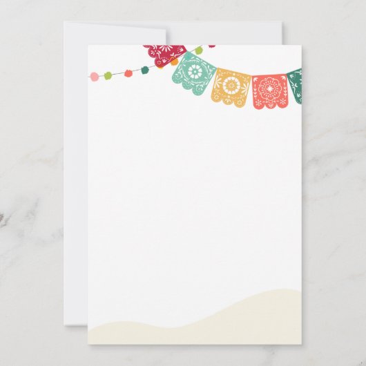 Cactus Drink Cold Salsa Hot Knoten Verlobung Fiest Einladung (Rückseite)