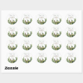 Cactus Elegant Wedding Runder Aufkleber (Blatt)