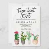 Cactus engagement party Invitation Taco Bout Liebe Einladung (Vorderseite)