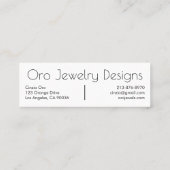 Cactus et succulents Boho Line Art Pattern Mini Visitenkarte (Rückseite)