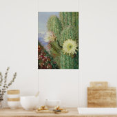 Cactus Exotic Landscape by Marianne North Poster (Küche)