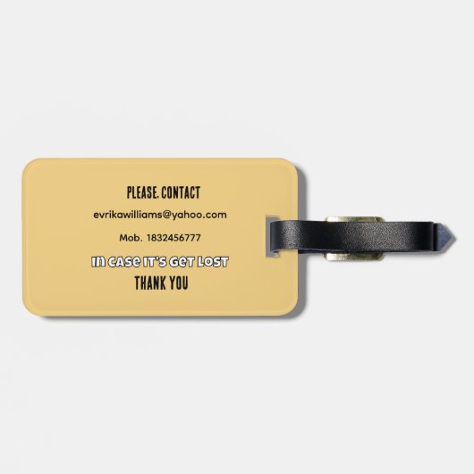 Cactus family gepäckanhänger (Rückseite horizontal)