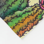 Cactus Family Pattern Fleecedecke (Ecke)