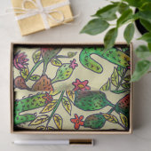 Cactus Family Pattern Seidenpapier (Geschenk)
