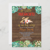 Cactus Fiesta Baby Muchacho Baby Shower Einladung (Vorderseite)